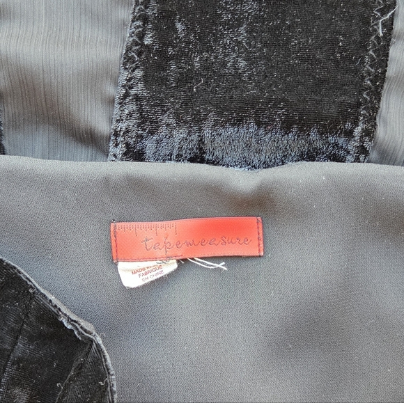 Black Velvet Midi Skirt with Pleats - Picture 5 of 6